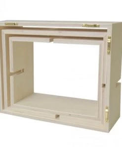 Artemio Étagères 3 étagères En Bois Imbriquées 60x45cm -Vaisseliers Soldes Magasin 3 etageres en bois imbriquees 60x45cm 2