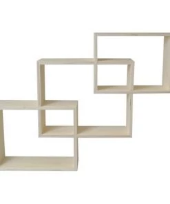 Artemio Étagères 3 étagères En Bois Imbriquées 60x45cm