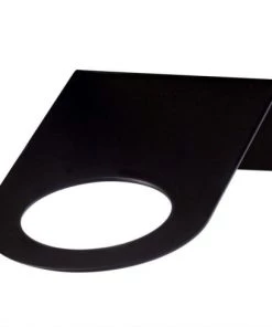 Hoopzi Étagères Applique Murale Courte En Acier Noir