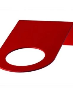 Hoopzi Étagères Applique Murale Courte En Acier Rouge