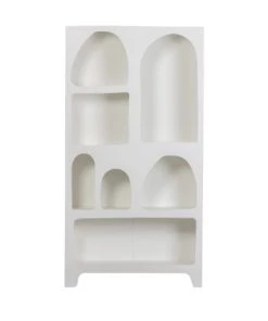 Woood Étagères Armoire En Bois 7 Niches H180cm Blanc