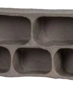 Bepurehome Étagères Armoire Murale En Papier Mâché Gris Fait à La Main