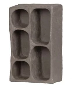 Bepurehome Étagères Armoire Murale En Papier Mâché Gris Fait à La Main -Vaisseliers Soldes Magasin armoire murale en papier mache gris fait a la main 3