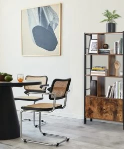 RED DECO Étagères Bibliothèque 4 Niveaux Médium MDF Marron H154,5CM -Vaisseliers Soldes Magasin bibliotheque 4 niveaux medium mdf marron h154 5cm 4