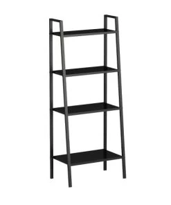 RED DECO Étagères Bibliothèque Acier Métal Noir H148CM