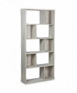 Alice's Garden Étagères Bibliothèque Design Asymétrique, 5 étagères, 10 Compartiments