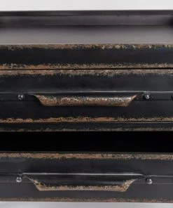 BOITE A DESIGN Étagères Bibliothèque Design En Métal Noir -Vaisseliers Soldes Magasin bibliotheque design en metal noir 5