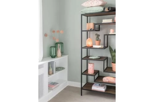 Hellin Étagères Bibliothèque Déstructurée En Métal 9 Tablettes 2 Hellin Étagères Bibliothèque Déstructurée En Métal 9 Tablettes – Image 2