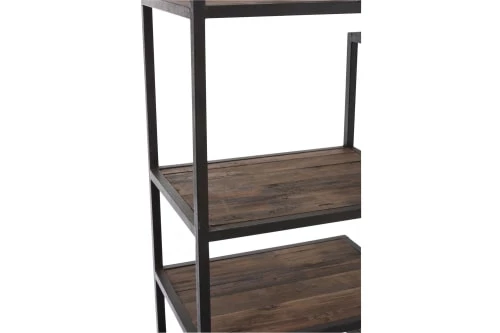 Hellin Étagères Bibliothèque Déstructurée En Métal 9 Tablettes 5 Hellin Étagères Bibliothèque Déstructurée En Métal 9 Tablettes – Image 5