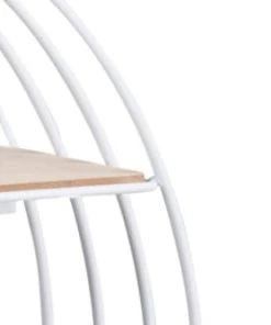 Hellin Étagères Bibliothèque Murale Ronde En Métal Et Bois D45 -Vaisseliers Soldes Magasin bibliotheque murale ronde en metal et bois d45 4