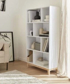 Alice's Garden Étagères Bibliothèque Scandinave Blanche -Vaisseliers Soldes Magasin bibliotheque scandinave blanche 2