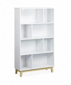 Alice's Garden Étagères Bibliothèque Scandinave Blanche