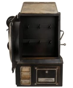 Vaisseliers Soldes Magasin -Vaisseliers Soldes Magasin boite a clefs horloge telephone noire vintage 27 5x36cm 1