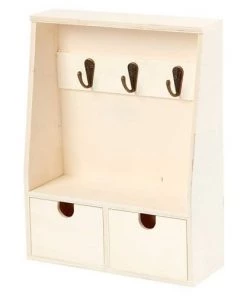 Youdoit Étagères Boîte à Clés En Bois 28,5 X 22 X 8 Cm