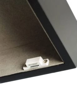 Wadiga Étagères Boîte à Clés Murale Noire Pour Photo 13x18cm - 20,5x7x24cm -Vaisseliers Soldes Magasin boite a cles murale noire pour photo 13x18cm 20 5x7x24cm 3