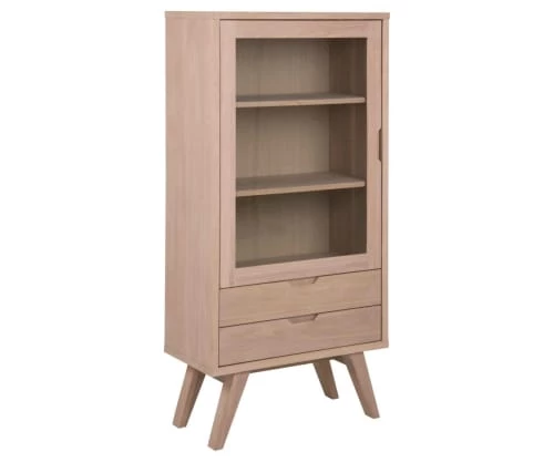 Meubles & Design Vitrines Buffet Haut Vitré 2 Tiroirs En Bois De Chêne 145cm 3 Meubles & Design Vitrines Buffet Haut Vitré 2 Tiroirs En Bois De Chêne 145cm – Image 3