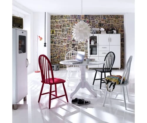 Meubles & Design Vitrines Buffet Vitré En Bois Blanc Style Vintage 2 Meubles & Design Vitrines Buffet Vitré En Bois Blanc Style Vintage – Image 2