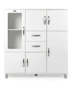 Meubles & Design Vitrines Buffet Vitré En Bois Blanc Style Vintage 8 Meubles & Design Vitrines Buffet Vitré En Bois Blanc Style Vintage -Vaisseliers Soldes Magasin buffet vitre en bois blanc style vintage 2