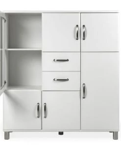 Meubles & Design Vitrines Buffet Vitré En Bois Blanc Style Vintage 9 Meubles & Design Vitrines Buffet Vitré En Bois Blanc Style Vintage -Vaisseliers Soldes Magasin buffet vitre en bois blanc style vintage 3