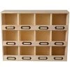 Artemio Étagères Casier De Rangement En Bois 12 Emplacements 39,5x29,5x22cm