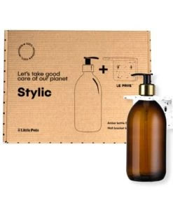 Little Pots Étagères Coffret Élémentaire Stylic : Support Mural + Distributeur De Savon
