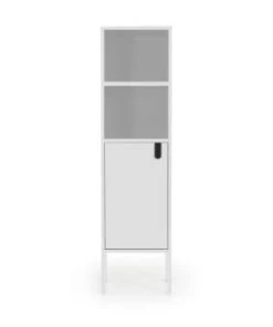 Tenzo Étagères Colonne De Rangement En Bois 1 Porte 2 Niches H152cm Vert Kaki -Vaisseliers Soldes Magasin colonne de rangement en bois 1 porte 2 niches h152cm blanc