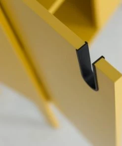 Tenzo Étagères Colonne De Rangement En Bois 1 Porte 2 Niches H152cm Jaune Moutarde -Vaisseliers Soldes Magasin colonne de rangement en bois 1 porte 2 niches h152cm jaune moutarde 4