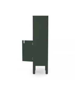 Tenzo Étagères Colonne De Rangement En Bois 1 Porte 2 Niches H152cm Vert Kaki -Vaisseliers Soldes Magasin colonne de rangement en bois 1 porte 2 niches h152cm vert kaki 4