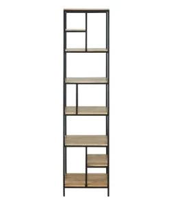 Maisons Du Monde Étagères Colonne En Métal Noir Et Manguier