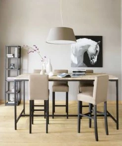 Maisons Du Monde Étagères Colonne Indus En Sapin Massif Blanchi Et Métal -Vaisseliers Soldes Magasin colonne indus en sapin massif blanchi et metal 1000 12 24 129994 3