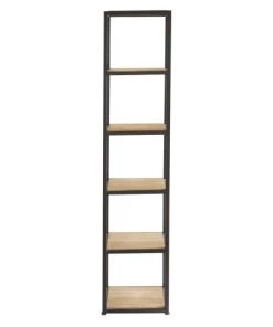 Maisons Du Monde Étagères Colonne Indus En Sapin Massif Blanchi Et Métal