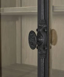 Maisons Du Monde Vitrines Double Vitrine 4 Portes Grise Et Noire -Vaisseliers Soldes Magasin double vitrine 4 portes grise et noire 1000 11 18 186076 4