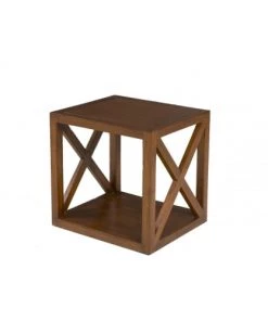 MACABANE Étagères Etagère 1 Case Croisillon En Bois