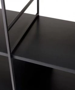 MACABANE Étagères Étagère 10 Niches 5 Niveaux Noire Piètement Métal -Vaisseliers Soldes Magasin etagere 10 niches 5 niveaux noire pietement metal 2