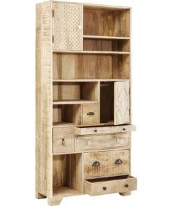 Kare Design Étagères Etagère 193cm En Manguier Massif Sculpté -Vaisseliers Soldes Magasin etagere 193cm en manguier massif sculpte 2