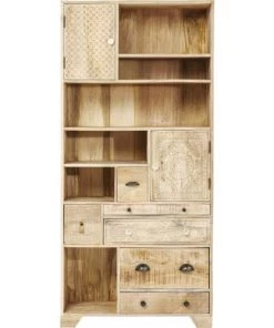 Kare Design Étagères Etagère 193cm En Manguier Massif Sculpté