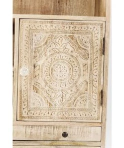 Kare Design Étagères Etagère 193cm En Manguier Massif Sculpté -Vaisseliers Soldes Magasin etagere 193cm en manguier massif sculpte 4