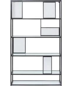 Kare Design Étagères Etagère 195cm En Acier Et Verre