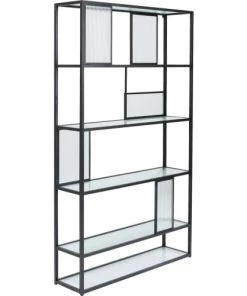 Kare Design Étagères Etagère 195cm En Acier Et Verre -Vaisseliers Soldes Magasin etagere 195cm en acier et verre 3