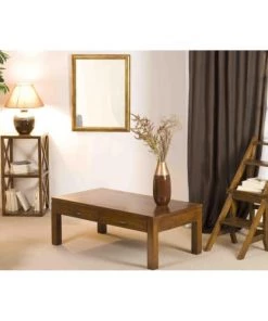 MACABANE Étagères Etagère 2 Cases Croisillons En Mindi -Vaisseliers Soldes Magasin etagere 2 cases croisillons en mindi 2