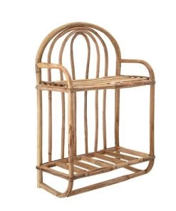 Bloomingville Étagères Etagère 2 Niveaux 33,5x20x52 Cm En Rotin -Vaisseliers Soldes Magasin etagere 2 niveaux 33 5x20x52 cm en rotin 2