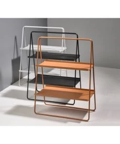 Zone Denmark Étagères Etagère 2 Plateaux En Acier Gris Clair -Vaisseliers Soldes Magasin etagere 2 plateaux en acier gris clair 4