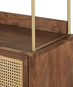 Maisons Du Monde Étagères Etagère 2 Portes Cannage En Rotin -Vaisseliers Soldes Magasin etagere 2 portes cannage en rotin 1000 11 18 220229 4