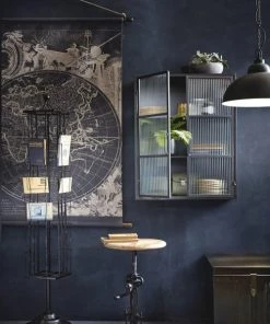 Maisons Du Monde Étagères Etagère 2 Portes En Métal Noir Et Verre Armé -Vaisseliers Soldes Magasin etagere 2 portes en metal noir et verre arme 1000 0 33 201671 4