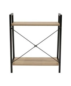 The Home Deco Factory Étagères Etagère 2 Tablettes En Bois Et Métal -Vaisseliers Soldes Magasin etagere 2 tablettes en bois et metal 2