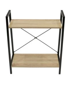 The Home Deco Factory Étagères Etagère 2 Tablettes En Bois Et Métal -Vaisseliers Soldes Magasin etagere 2 tablettes en bois et metal 5