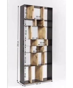 Kare Design Étagères Etagère 243cm En Acier Et Pin Massif -Vaisseliers Soldes Magasin etagere 243cm en acier et pin massif 3