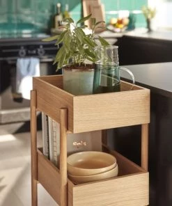 Hubsch Étagères Étagère 3 Compartiments En Bois Beige -Vaisseliers Soldes Magasin etagere 3 compartiments en bois beige 2