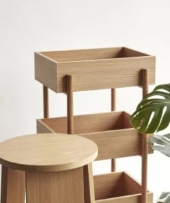 Hubsch Étagères Étagère 3 Compartiments En Bois Beige -Vaisseliers Soldes Magasin etagere 3 compartiments en bois beige 3