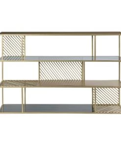 Rendez Vous Déco Étagères Etagère 3 Niveaux En Métal Et Verre